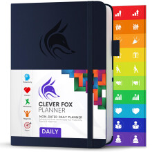 Planner Daily – Best Agenda & Daily Calendar to Boost Productivity & Hit Your Goals – Gratitude Journal Personal Daily Organizer – 14.5x21cm,