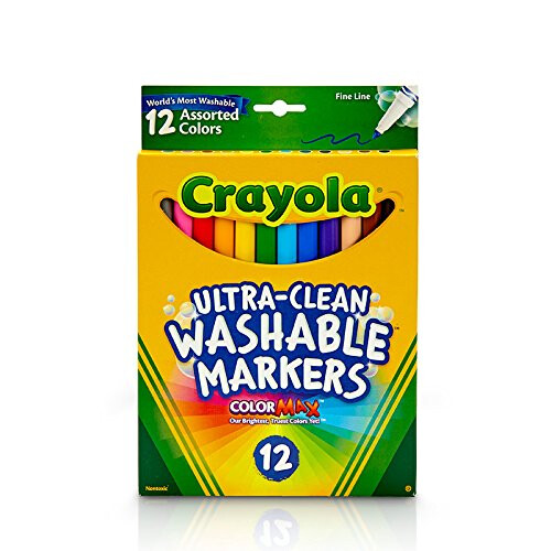 Crayola Fine Line Markers, Washable Markers, 12 Count 2