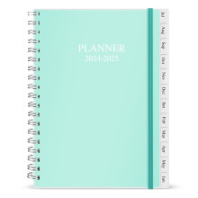 2024-2025 Diary, A5 Weekly/Monthly Planner with Monthly Tabs, 2024-2025 Planner from Jul 2024 to Jun 2025, Twin-Wire Binding,Easy to Organize Your