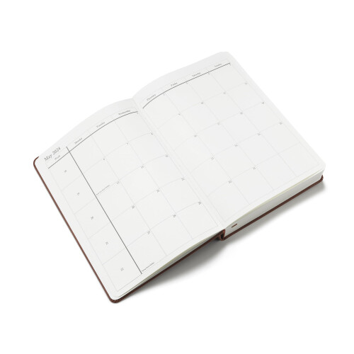 Executive Journal – 2024 Day Per Page Diary – Personalisation Available (Brown, A5) 2