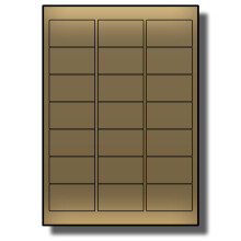 Label Planet 21 Per Page/Sheet, 5 Sheets (105 METALLIC GOLD Sticky Labels), All Purpose Blank A4 Address Shipping Stickers, for Laser Printer Only,