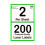 [200 Labels] Self Adhesive White Sticky Printer Labels for A4 Printer 2 per Sheet | A5 Sticky Printer 2 per A4 Sheet Address Labels | Laser Printer 4