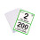 [200 Labels] Self Adhesive White Sticky Printer Labels for A4 Printer 2 per Sheet | A5 Sticky Printer 2 per A4 Sheet Address Labels | Laser Printer 5