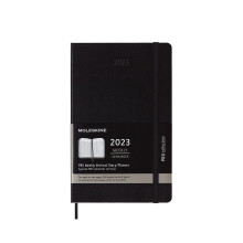 Weekly Professional Planner 2023, 12-Month Weekly Diary with Vertical Layout, Planner with Hourly Breakdown, Hard Cover, Large Size 13 x 21 cm, Colour