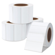 2x1 Inch White Direct Thermal Labels for UPC Barcodes Address Compatible with Roll Label Printer Zebra Desktop Printers, 4 Rolls