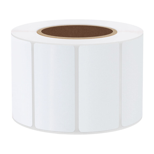 2x1 Inch White Direct Thermal Labels for UPC Barcodes Address Compatible with Roll Label Printer Zebra Desktop Printers, 4 Rolls 2