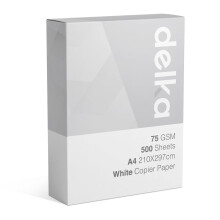 Multi-Purpose A4 Printer Paper, 75gsm A4 Paper, 1 Ream, 500 Sheets, White
