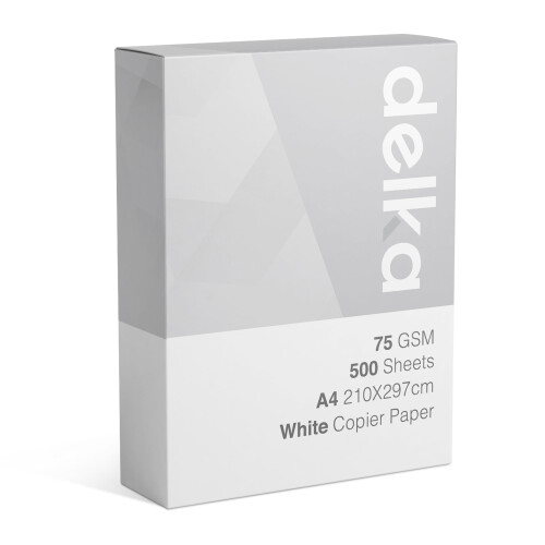 Multi-Purpose A4 Printer Paper, 75gsm A4 Paper, 1 Ream, 500 Sheets, White