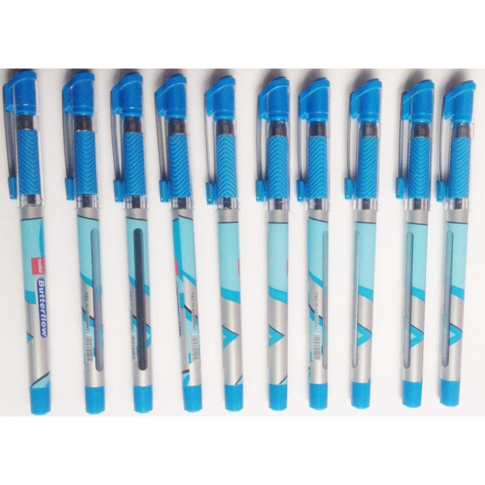 Cello Butterflow Ballpoint Pen Blue Pack Of 10