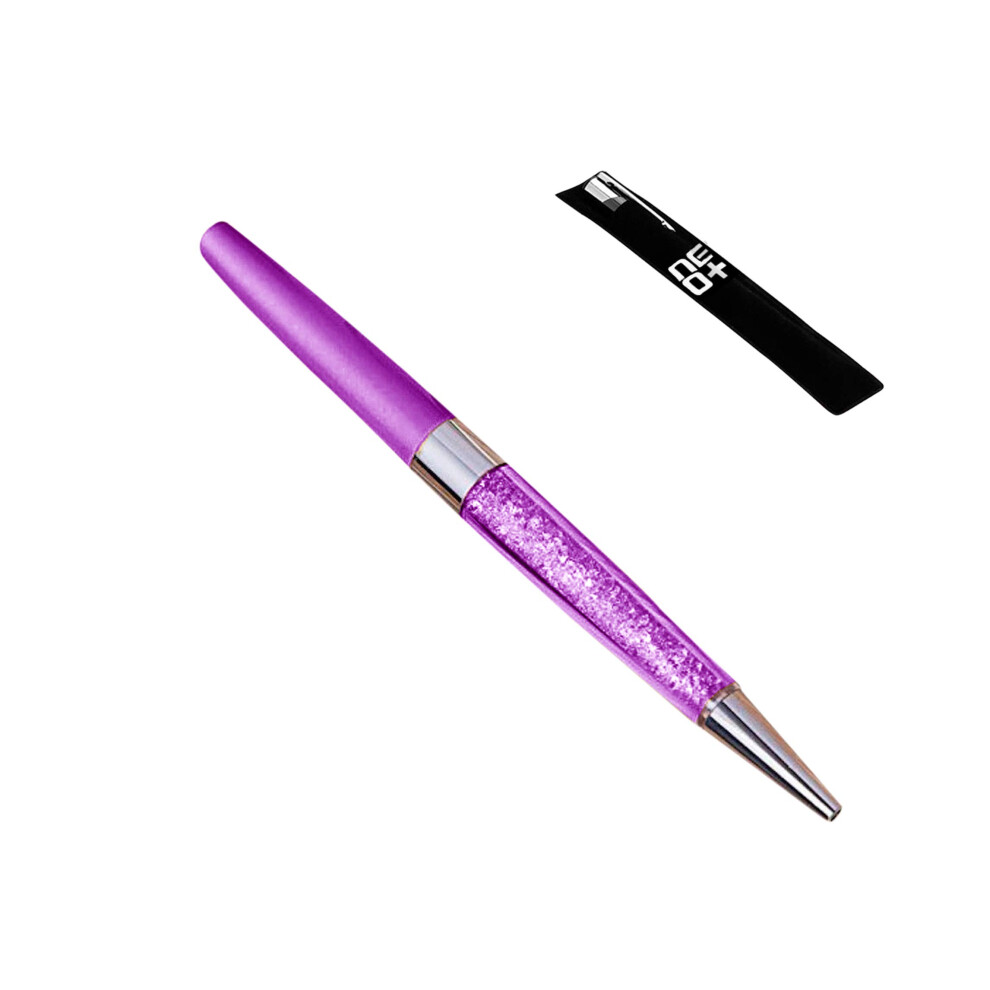 UK SELLER ! Crystal Ballpoint Pen Made with 140 sparkling Crystal Elements PURPLE)