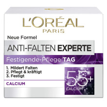 Face Moisturising Anti-Ageing Day Cream with Calcium to Reduce Wrinkles, Anti-Wrinkle Expert 55+, 1 x 50 ml