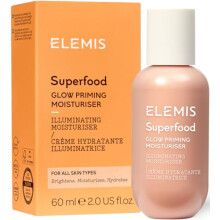 Elemis Superfood Prebiotic-Infused Hydrating Daily Glow Moisturising 60ml | Radiance-Enhancing Primer & Highlighter 50124
