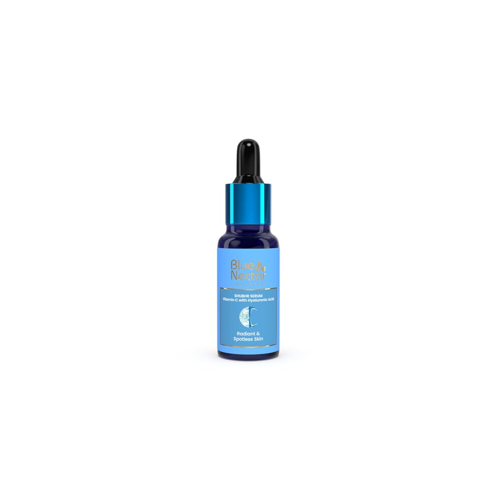 Blue Nectar Dark Ayurvedic Vitamin C Face Serum For Spot Correction And Glowing Skin | 100% Natural Hyaluronic Acid Serum With Stable Vitamin C (9 Herbs, 30 Ml)