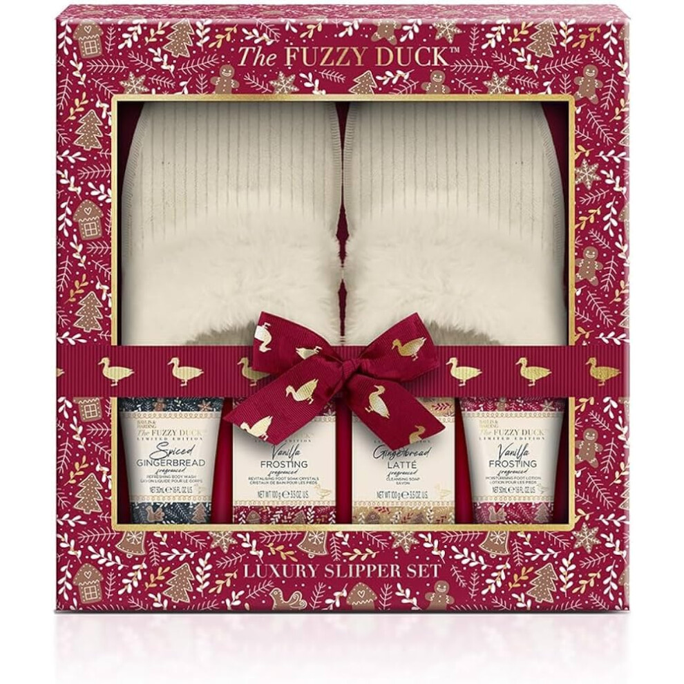 The Fuzzy Duck Winter Wonderland Luxury Slipper Gift Set - Vegan Friendly (Pack of 1)