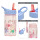 Peppa Pig Nostalgia Water Bottle with Flip up Straw, 400ml, Pink 2