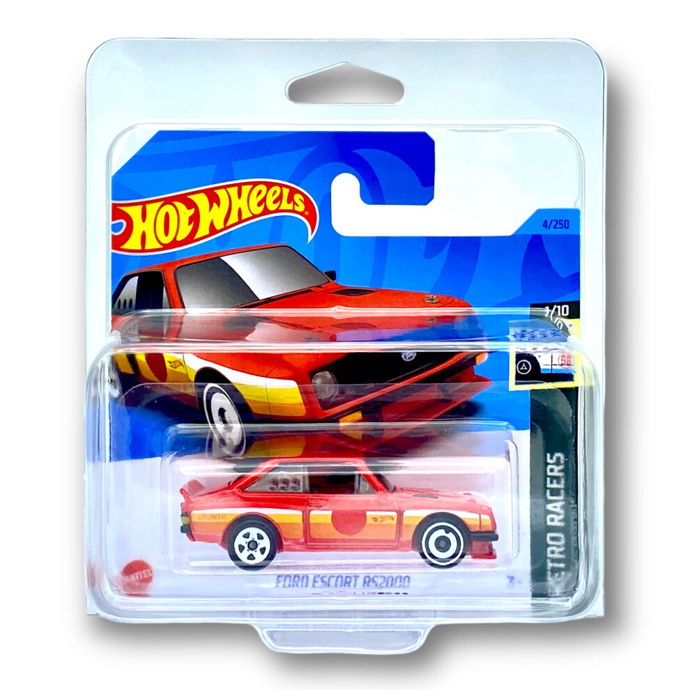 Ford Escort RS2000 (Red) 1/10 Retro Racers 2023-4/250 (Short Card) *** COMES IN A KLAS CAR KEEPER PROTECTIVE COLLECTORS CASE *** HKJ77