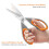 Scissors, Kitchen Scissors with Sharp Stainless Steel Blades and Soft Handles, Multifunctional Scissors Set, 5PCs, Orange/Grey 4