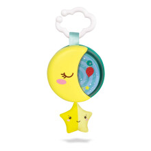 17323 Sleepy Moon You-17323-Plush Carillon Sleeping-New-Born Baby Toys Music Box-Suitable for 0 Months and Older, Multi-Colour, 3
