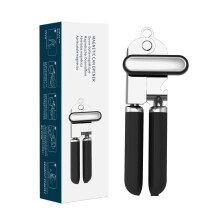 Can Opener Manual, 2nd Generation Blade, Handheld Can Tin Opener with Magnet, Super Sharp Cutting Wheel for Smooth Edge Cut, Soft Grip,Oversized Knob