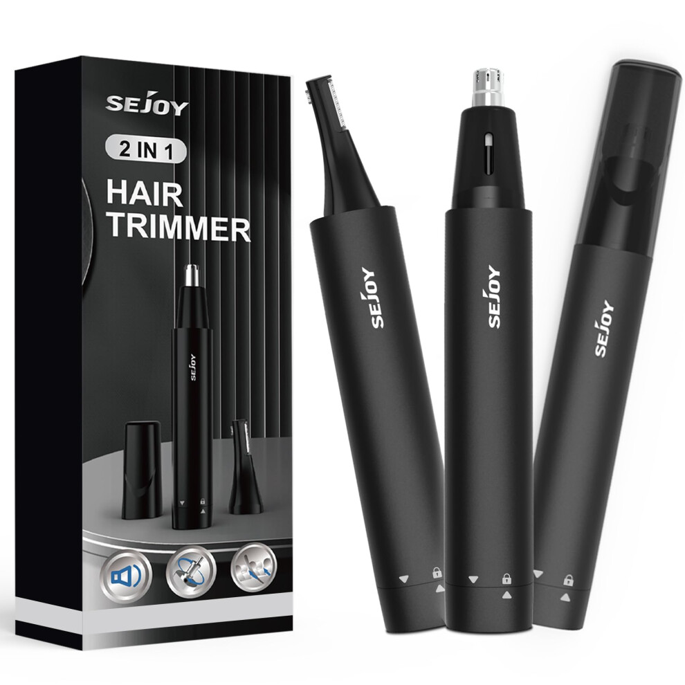 Photos - Hair Clipper Nose and Ear Hair Trimmer for Men/Women with Battery,Electric Painless Nose Hair Shaver,Portable Facial Hair Removal Clipper