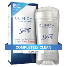 Secret Clinical Strength Deodorant und Antitranspirant fr Frauen, klares Gel, vollstndig sauber, 72 Stunden Schweischutz, 2,6 Unzen