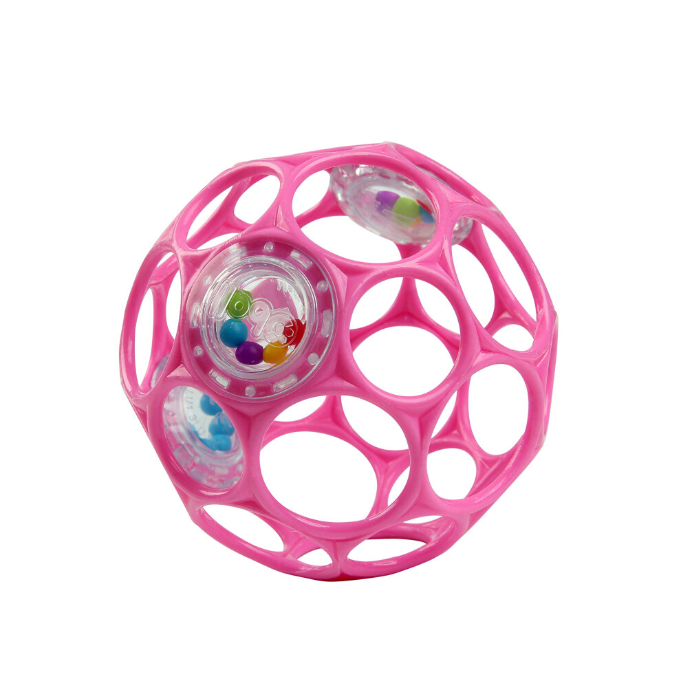 Oball Rattle Easy-Grasp Toy - Pink, Ages Newborn+