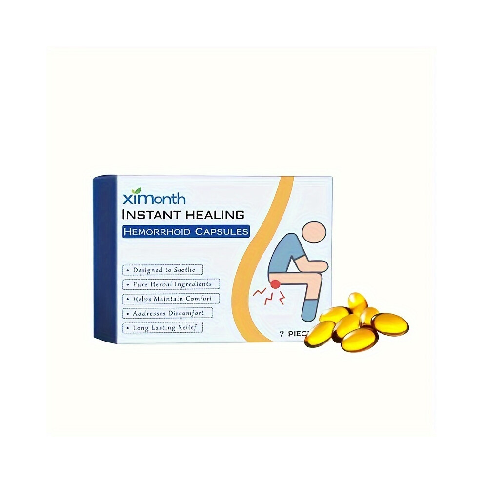 Flemye (7Pcs) Simmons Herbal Hemorrhoids Capsule Relieves Perianal Discomfort Meat Ball Body Care Anal Soothing Care Capsule