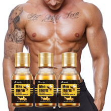 (3pcs) Bee Venom Oil For Men, Chest Muscle Strengthener, Fast Absorption, Suitable For All Skin Types