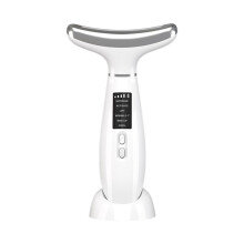 Hot and cold microcurrent face and neck lifting ice compress facial skin care shrink pores anti-wrinkle