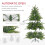 Homcom HOMCOM 5 Ft Artificial Christmas Tree with Metal Base, Hinged Branches 5