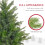 Homcom HOMCOM 5 Ft Artificial Christmas Tree with Metal Base, Hinged Branches 4