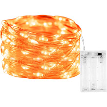BOLWEO Halloween Lights Decorations 3M 30LED Battery Powered Fairy String Lights Waterproof Outdoor Indoor Christmas Tree Garden Party Window Pumpkin