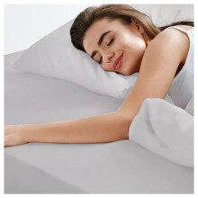 (White, Double) Fitted Bed Sheet Luxury Extra Deep 25cm Single Double King Super King Sizes