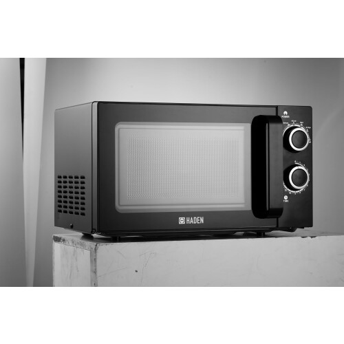 Haden Compact 20L Microwave Oven, 800W Manual Control Black Microwave 2