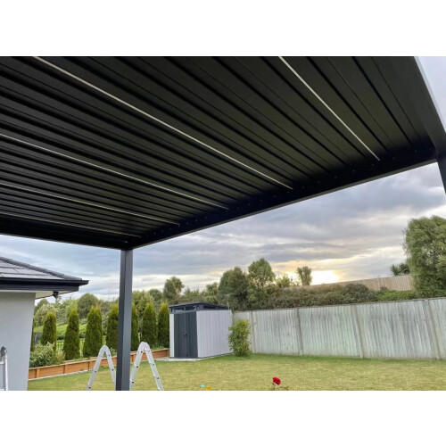 Aluminium pergola with built in lighting system 3×3 1