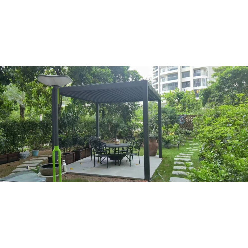 Aluminium pergola with built in lighting system 3×3
