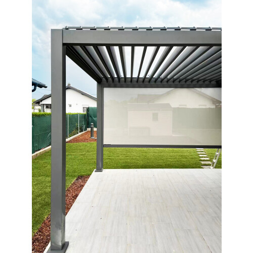 Aluminium pergola with built in lighting system 3×3 2