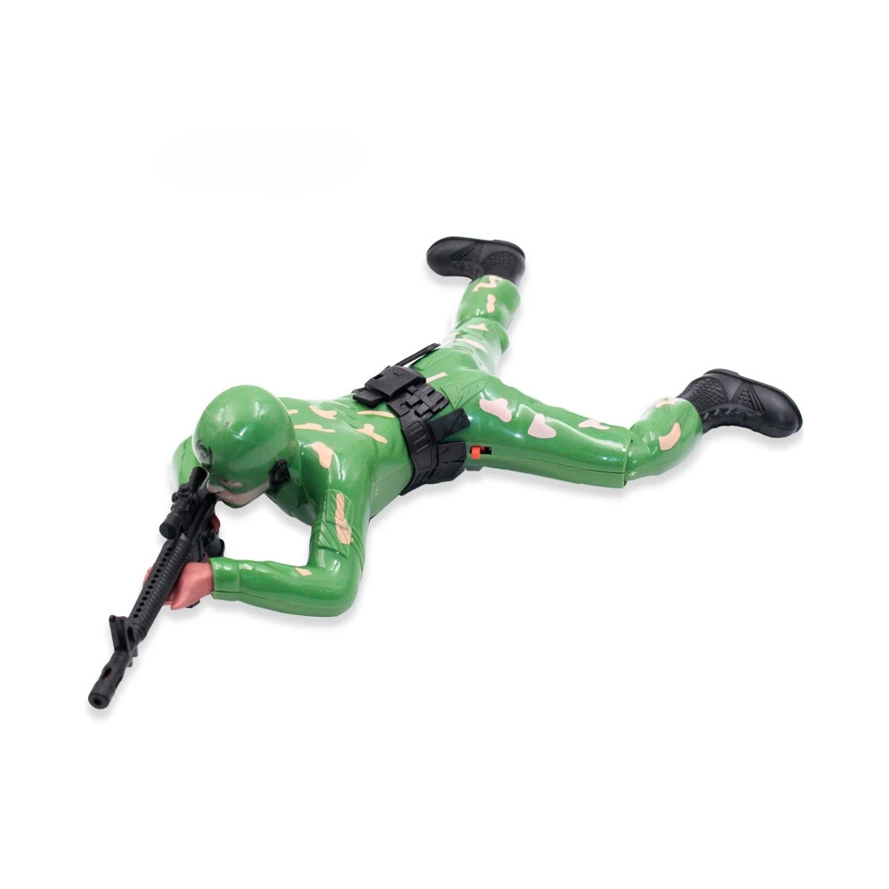 (G.I. Joe) Spider-Man Jedi Crawling Soldier Electric Bald Warrior Selection Crawling Crawling Soldier Shooting Gun