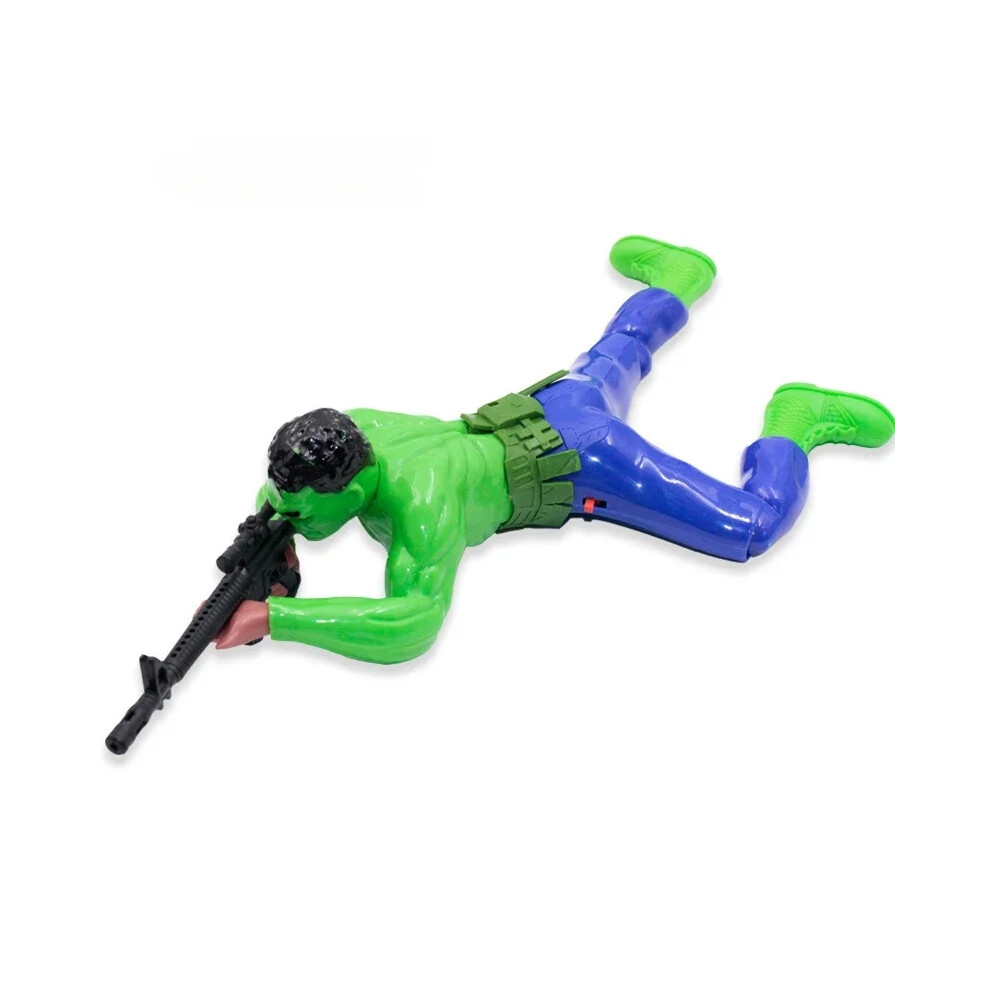 (LJR) Spider-Man Jedi Crawling Soldier Electric Bald Warrior Selection Crawling Crawling Soldier Shooting Gun