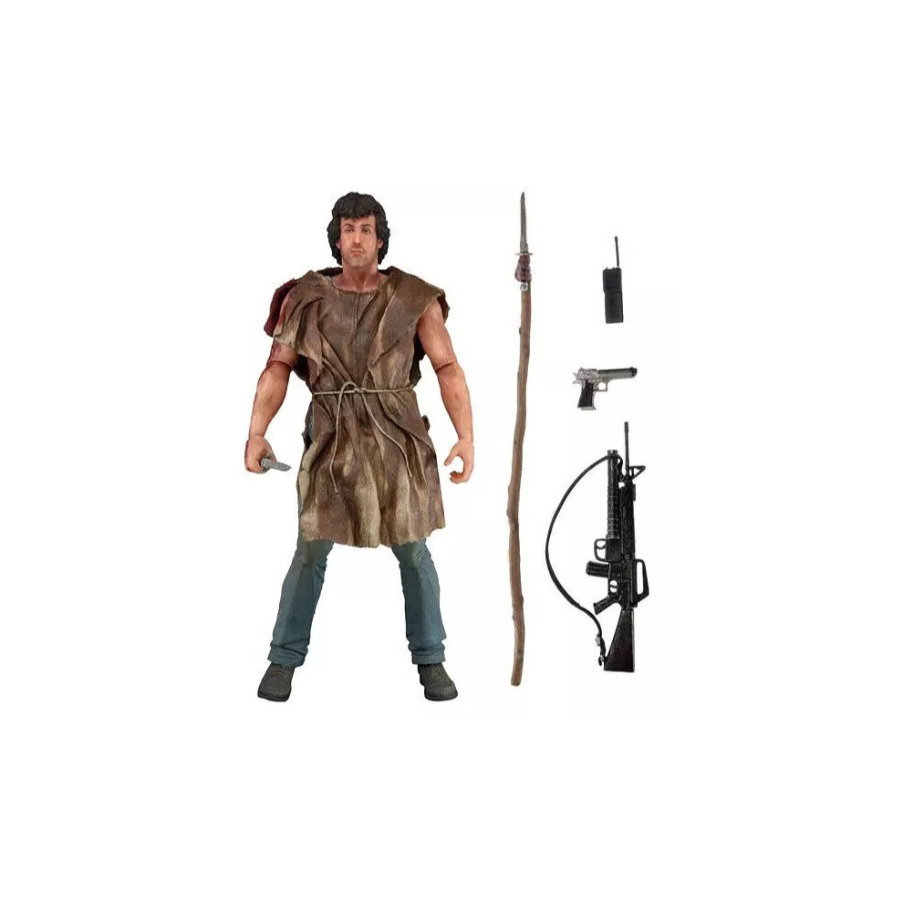 NECA Deluxe John Rambo First Bloody Survival 17.7cm Action Figure