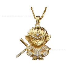 (Wukong 2) Black Mythology Wukong Pendant Necklace Personality Domineering Sun Wukong Tight Hoop Curse Ring Bracelet