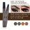 (Light Brown) 4 Tipped Precise Brow Pen, 4 Point Eyebrow Pencil Waterproof Liquid Eyebrow Pen Makeup With a Micro-Fork Tip Applicator 3