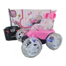 Hello Kitty Pink Remote Control Car Music & Light Stunt Car NEW BOXED