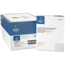 Business Source 8.5 x 11 Multi-Purpose Copy Paper, White - Pack of 10