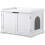 Large Cat Litter Box Enclosure -  White 1
