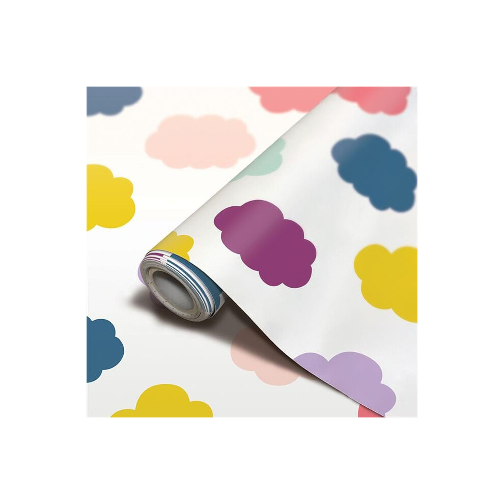 Happy Day Clouds Peel & Stick Paper Roomfactory