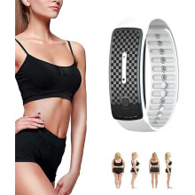 (White) Ultrasonic Body Shape Wristband, Magnetic Lymphatic Drainage Detox Bracelet, Smart Waterpoof Weight Loss Slim Fit Bracelet