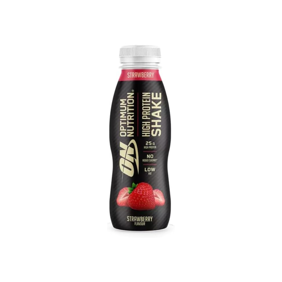 Optimum Nutrition (Pack Of 12) Shake Strawberry Flavour 330Ml