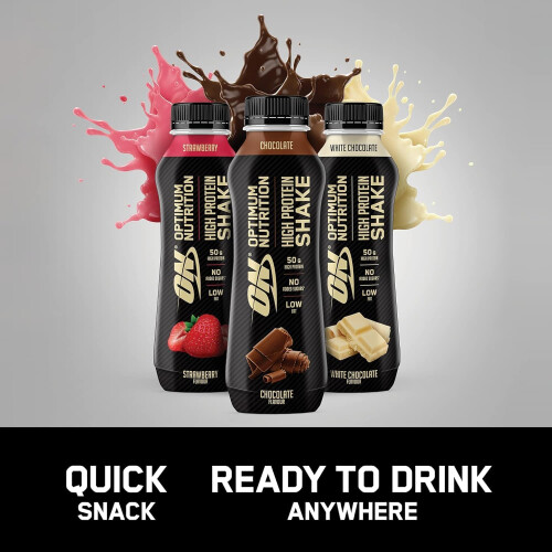 Optimum Nutrition (Pack Of 12) Optimum Nutrition VANILLA PROTEIN SHAKE 330ML 2