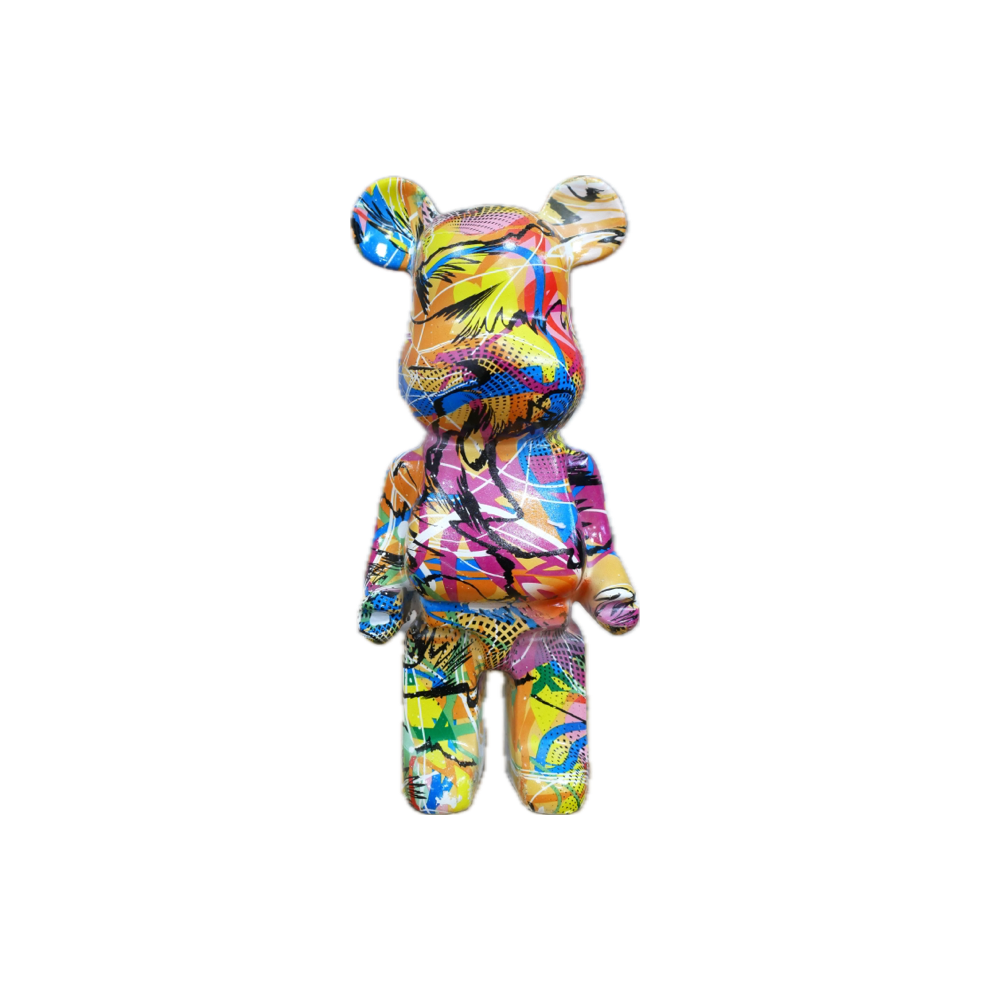 Graffiti Style On Trend Bear Decorative Ornament | Rein